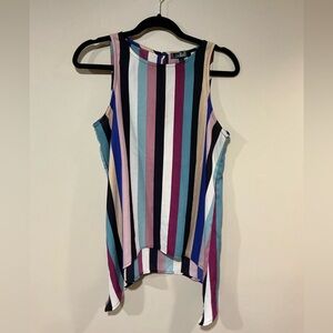 RACHEL Rachel Roy Multicolor Striped Tank Top